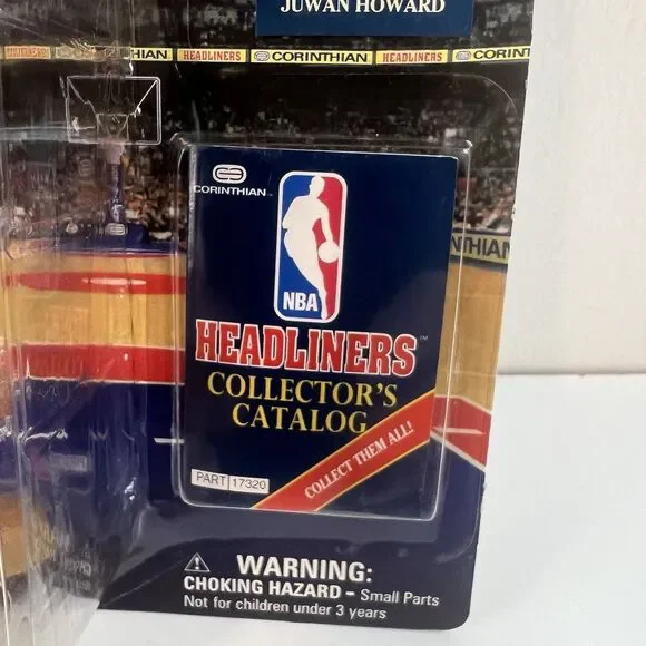 NBA Headliners Juwan Howard Figure Washington Wizards Corinthian 1997  Sealed - Picture 3 of 8
